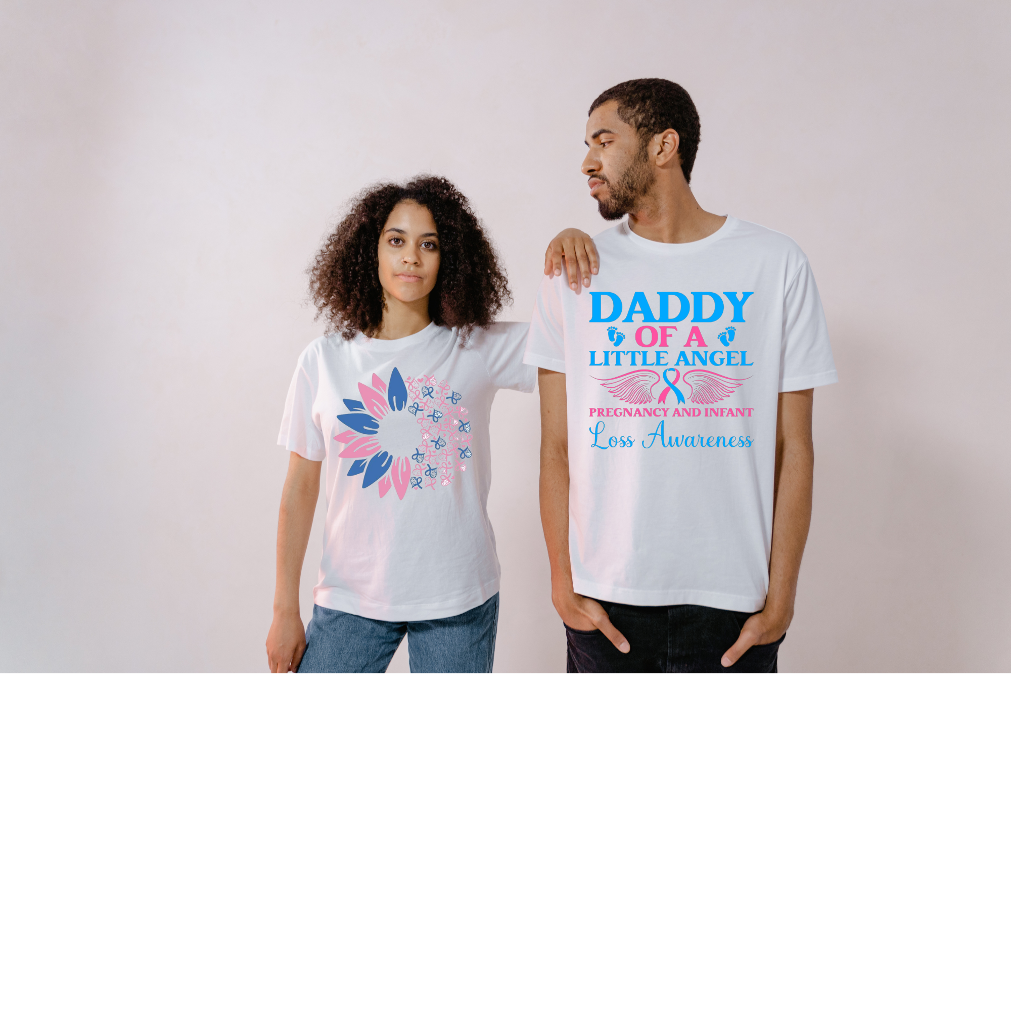 Pregnancy Infant Loss Awareness month Daddy Tee