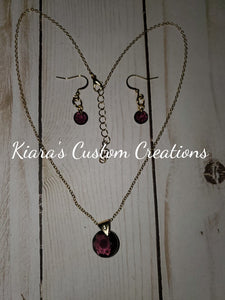 Swarovski Crystal Necklace and Earring Set