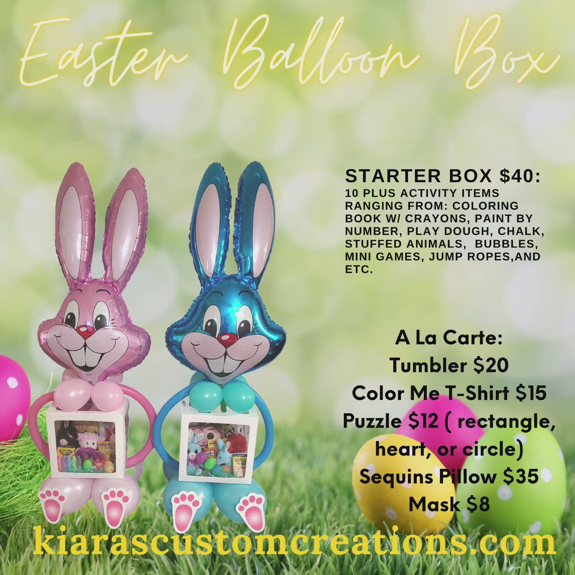 Easter Balloon Box (pick up only)